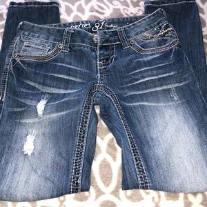 Light blue skinny jeans